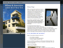 Tablet Screenshot of milanoarchitects.com